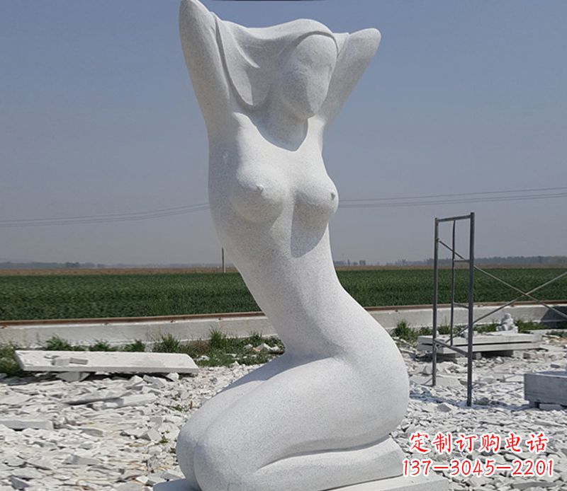 甘肃优雅大理石美女雕塑