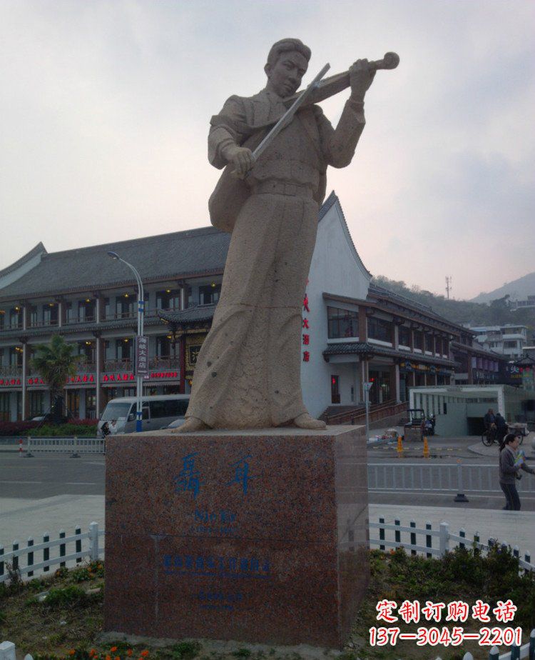 甘肃精美古典聂耳雕塑