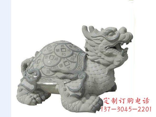 甘肃大理石招财龙雕塑