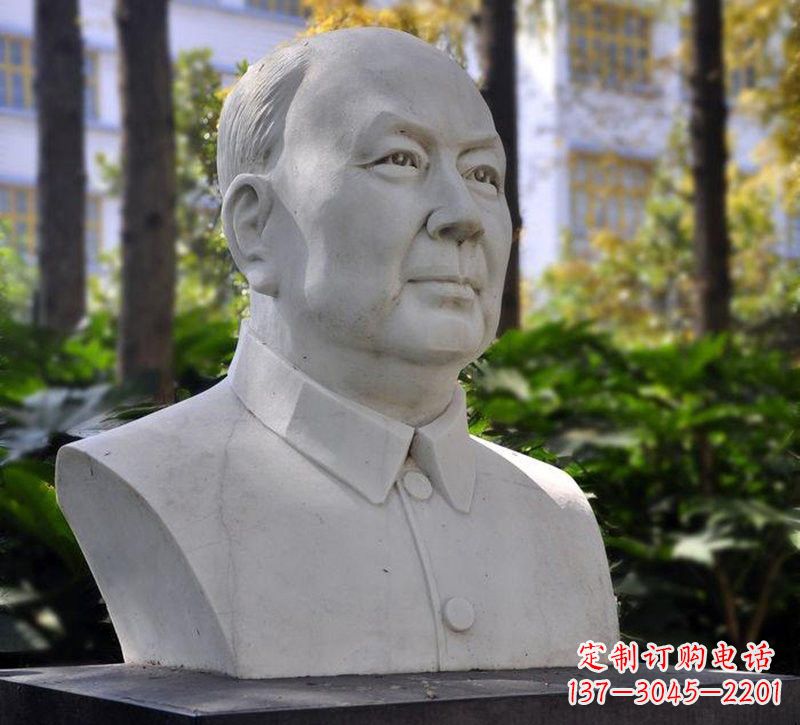 甘肃大理石钱学森胸像石雕——赞颂改革开放的先驱