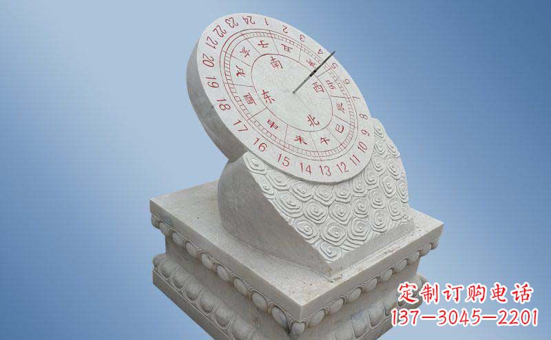 甘肃精致古典大理石日晷雕塑
