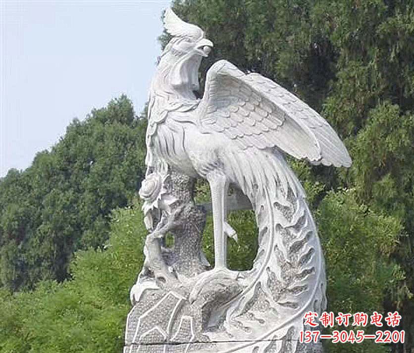 甘肃大理石凤凰雕塑