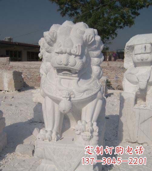 甘肃精美大理石狮子雕塑