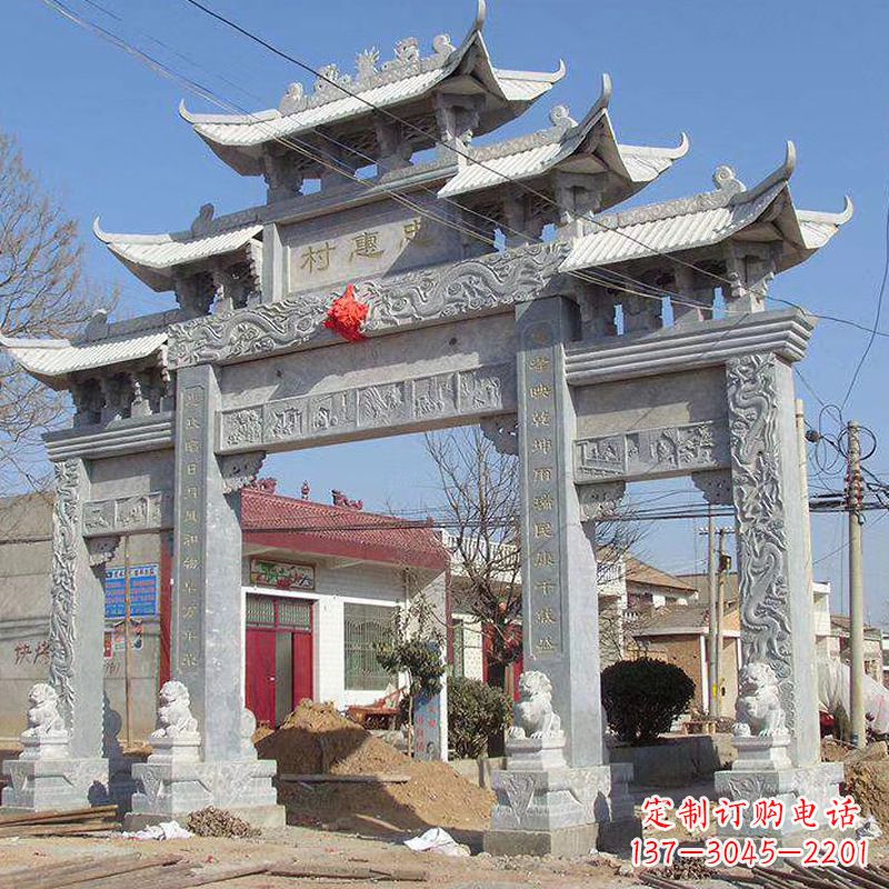 甘肃大理石牌坊石雕艺术