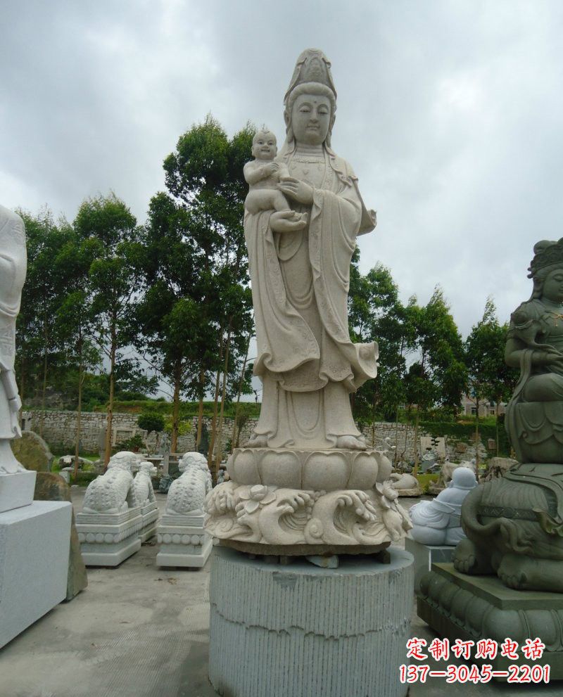 甘肃大理石观音像