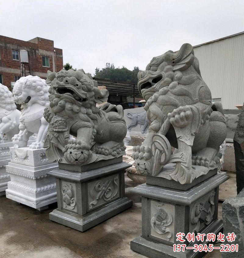 甘肃大理石南方狮子雕塑