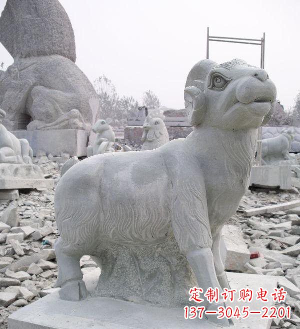甘肃大理石羊雕塑
