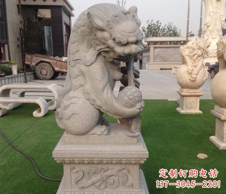甘肃优雅精致的大理石独角兽雕塑