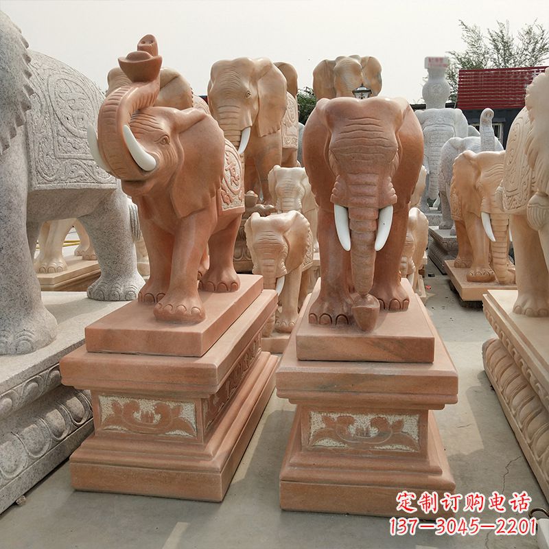 甘肃山石大象雕塑