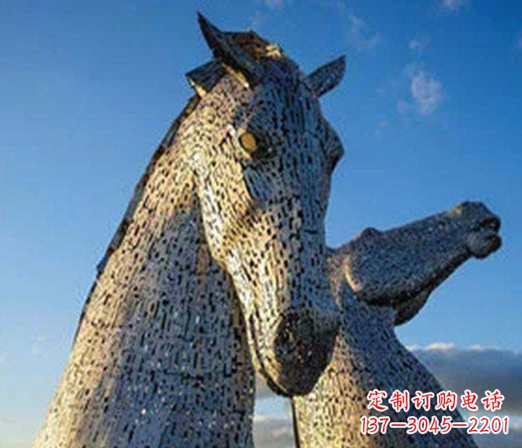 甘肃大型不锈钢抽象马雕塑