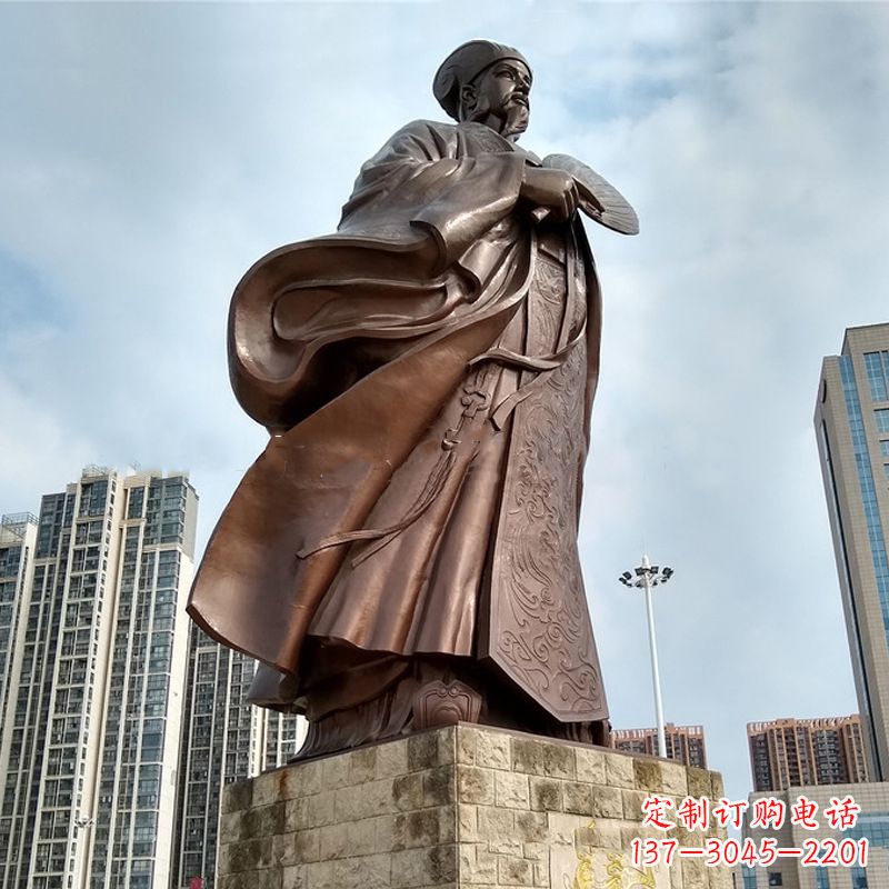 甘肃珍贵的雕塑艺术--诸葛亮卧龙先生