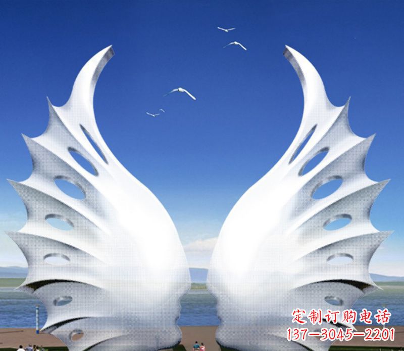甘肃不锈钢翅膀雕塑