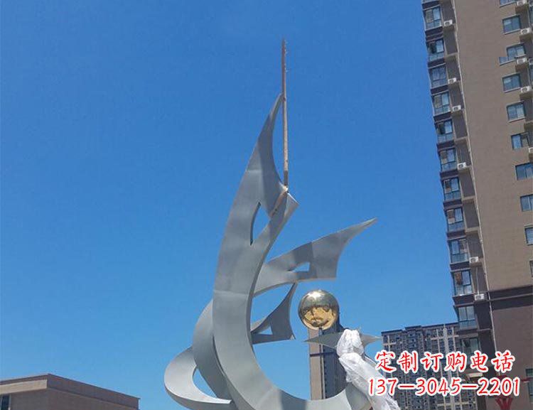 甘肃精美特大不锈钢凤凰雕塑