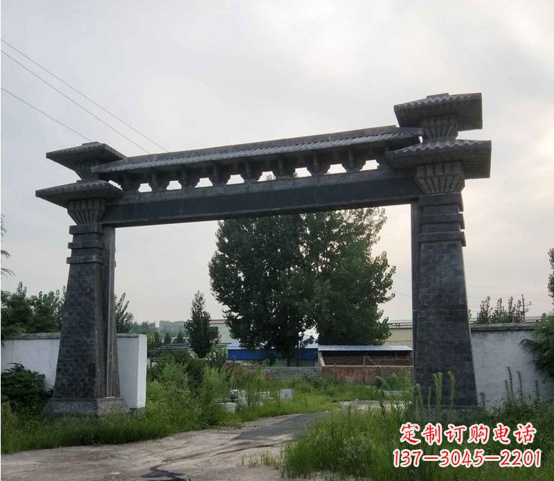 甘肃精美仿古牌坊石雕