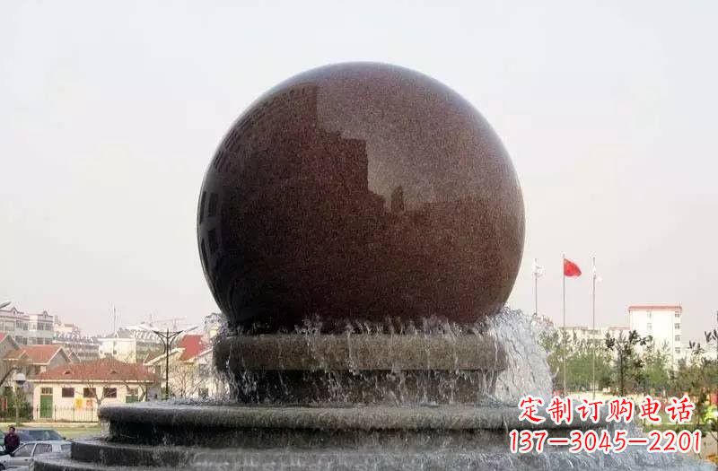 甘肃大型风水球喷泉石雕