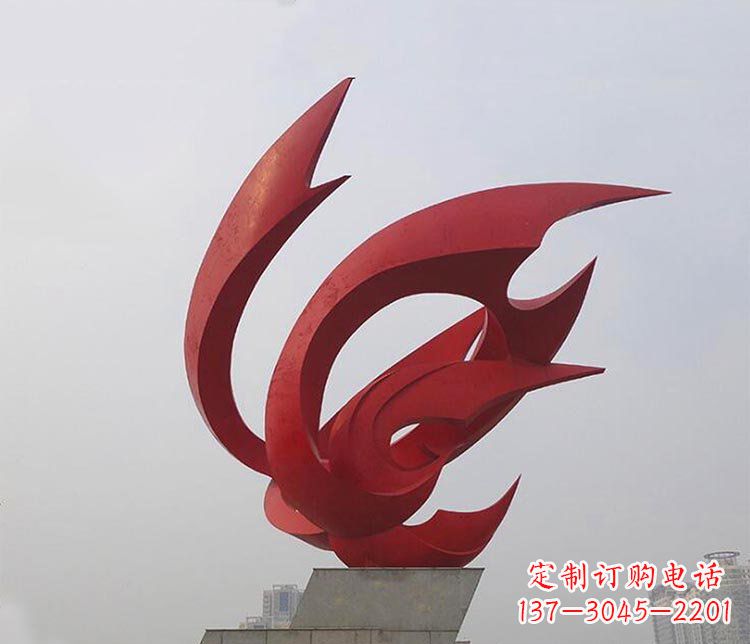 甘肃大型不锈钢凤凰雕塑
