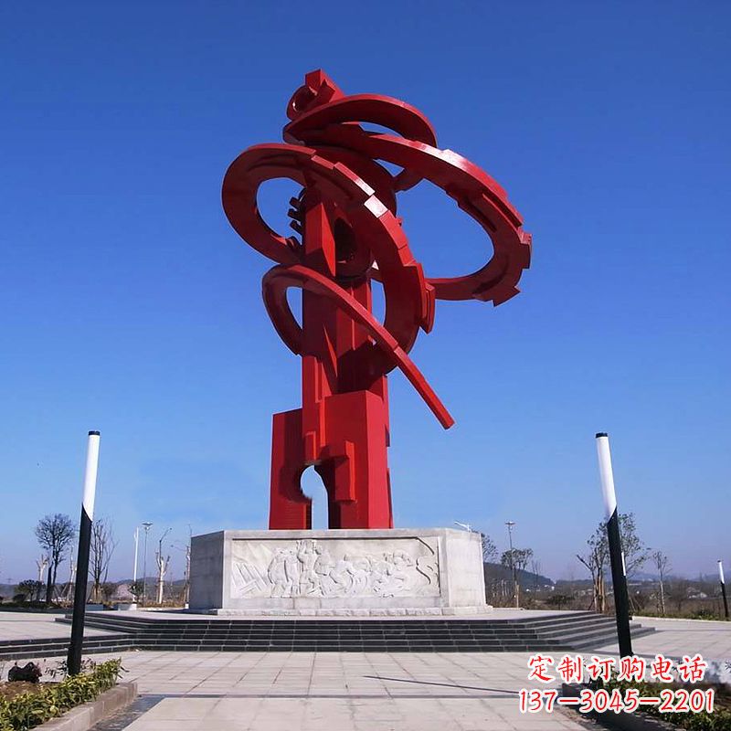 甘肃精美龙形不锈钢景观雕塑