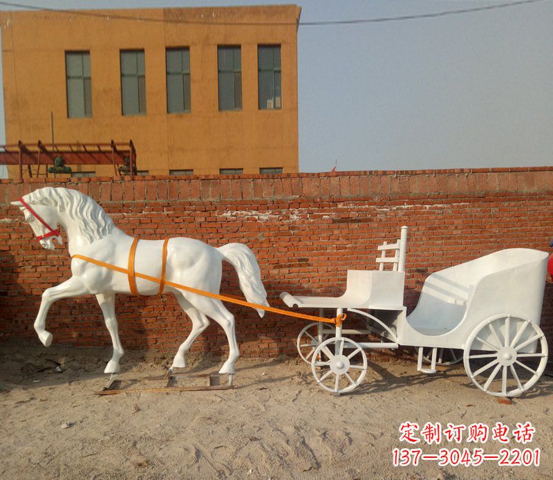 甘肃大型欧式马车动物铜雕塑