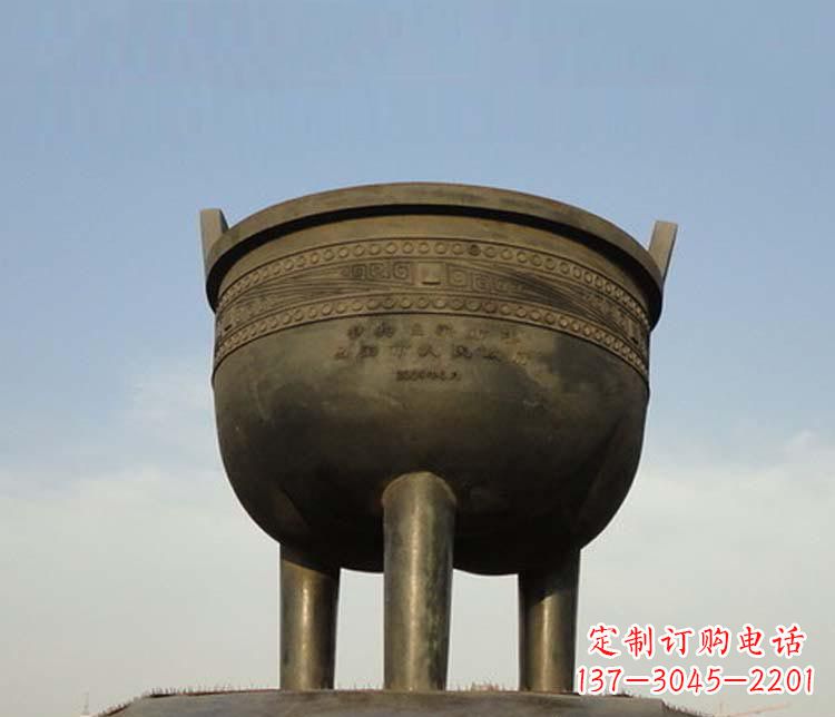 甘肃精美铜香炉雕塑