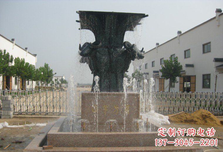 甘肃精美铜制喷泉雕塑