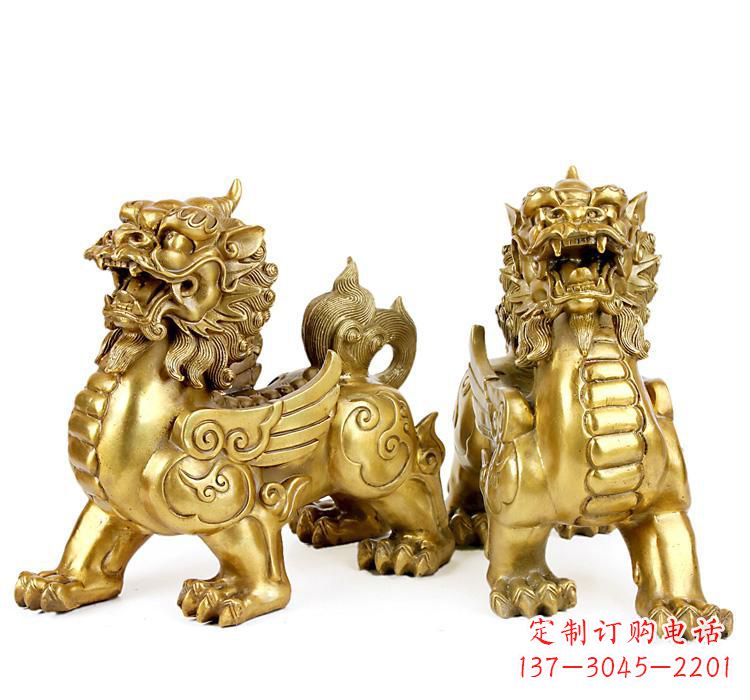 甘肃豪华大型铜貔貅雕塑