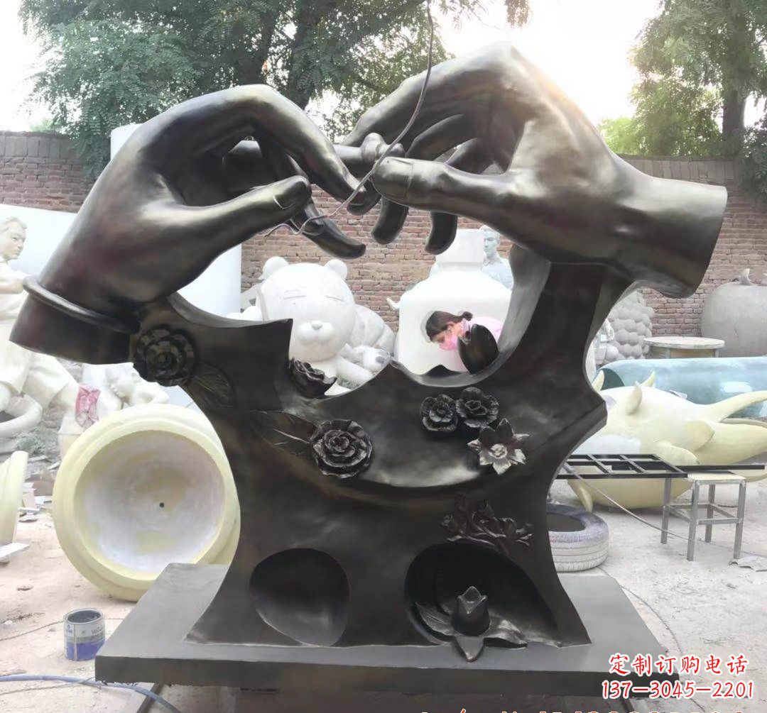 甘肃精美铜戒指雕塑