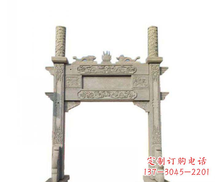 甘肃产品名称中领雕塑-牌坊石雕
