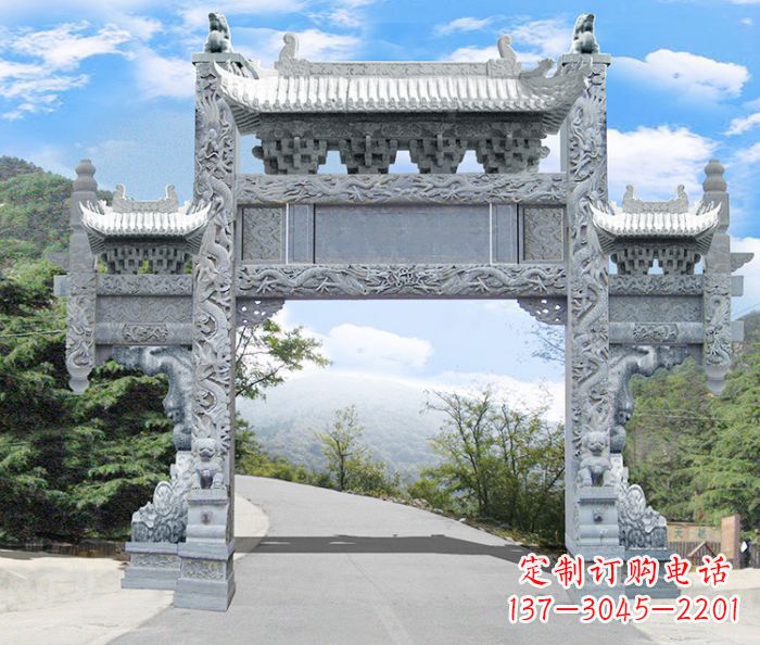 甘肃精美牌坊雕塑