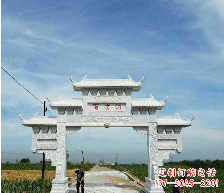 甘肃西方风格石牌坊石雕