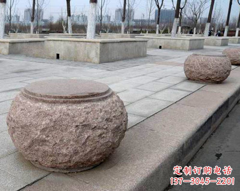 甘肃灯笼型公园广场装饰石球