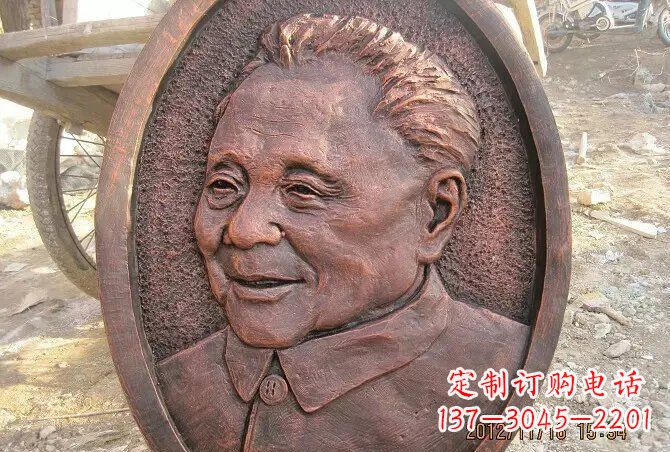 甘肃传承历史,永记邓小平——邓小平头像铜雕塑