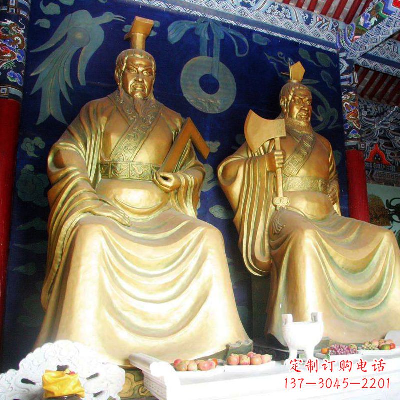 甘肃帝喾铜雕神像,让你的家居更有气质