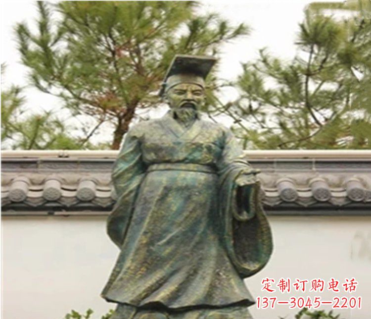 甘肃帝王汉武帝人物铜雕