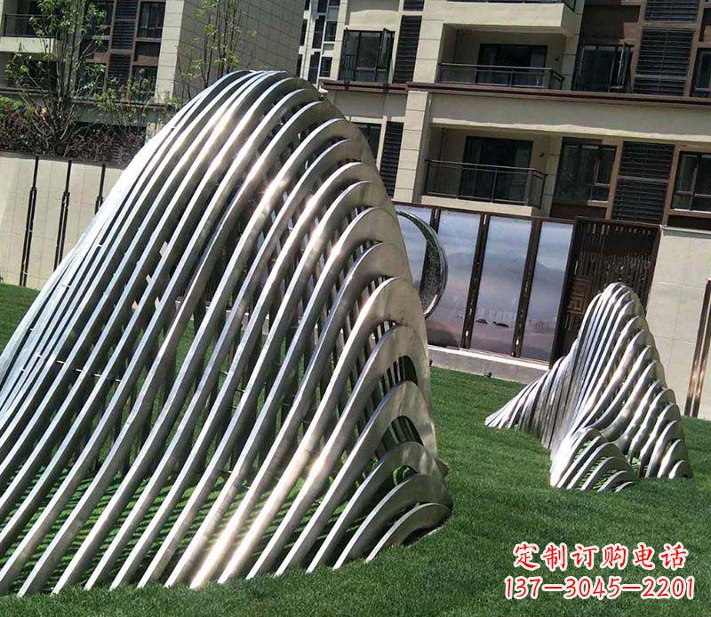 甘肃电镀不锈钢艺术假山雕塑