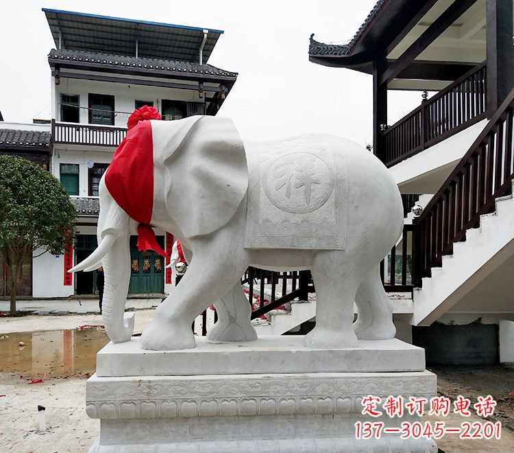 甘肃雕石雕大象