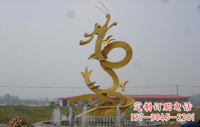 甘肃雕塑飞龙 不锈钢雕塑龙