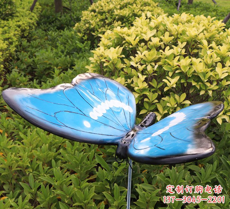 甘肃自然美妙的蝴蝶雕塑