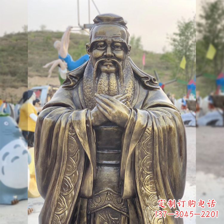 甘肃中领雕塑贵族——伟大的孔子雕塑