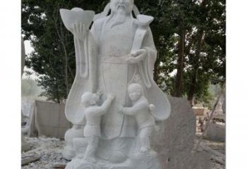 甘肃大理石财神雕塑——守护家庭繁荣