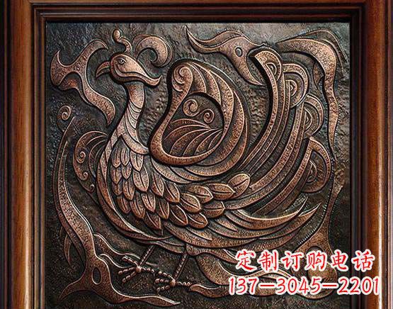 甘肃锻铜朱雀雕塑