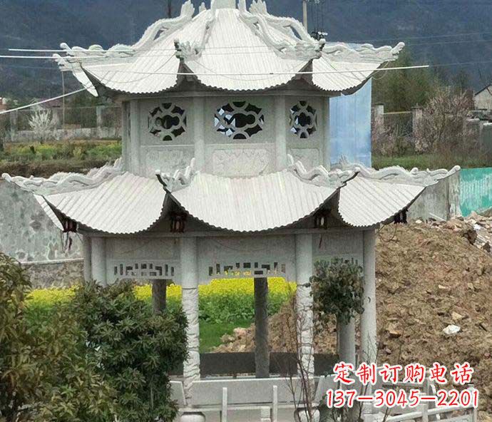 甘肃古典凉亭石雕