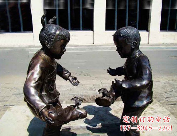 甘肃中领雕塑 | 专业高端儿童铜雕