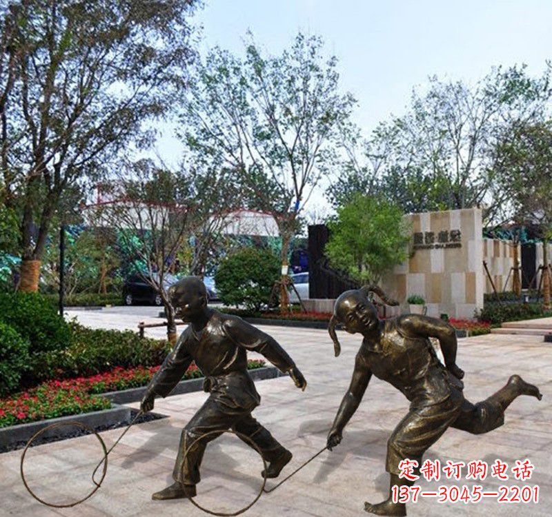 甘肃铜雕塑为孩子带来欢乐