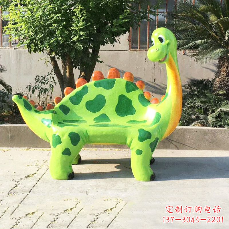 甘肃玻璃钢恐龙雕塑座椅