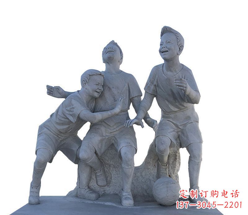 甘肃儿童石雕