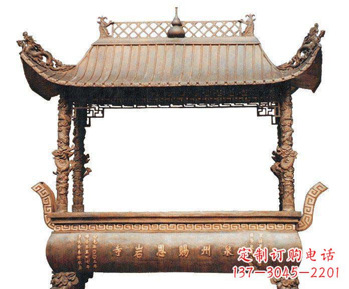 甘肃精美香炉铜雕