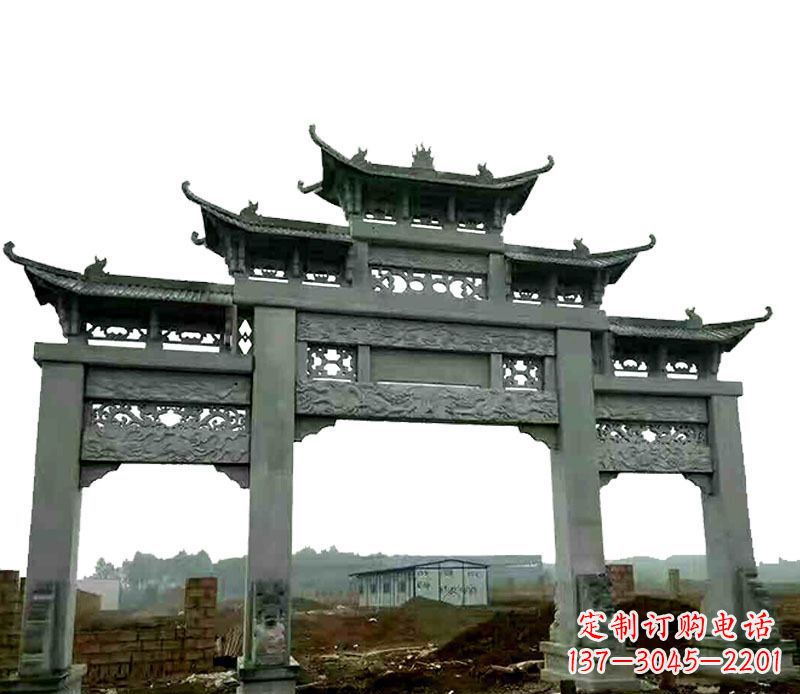 甘肃仿古道路牌坊石雕