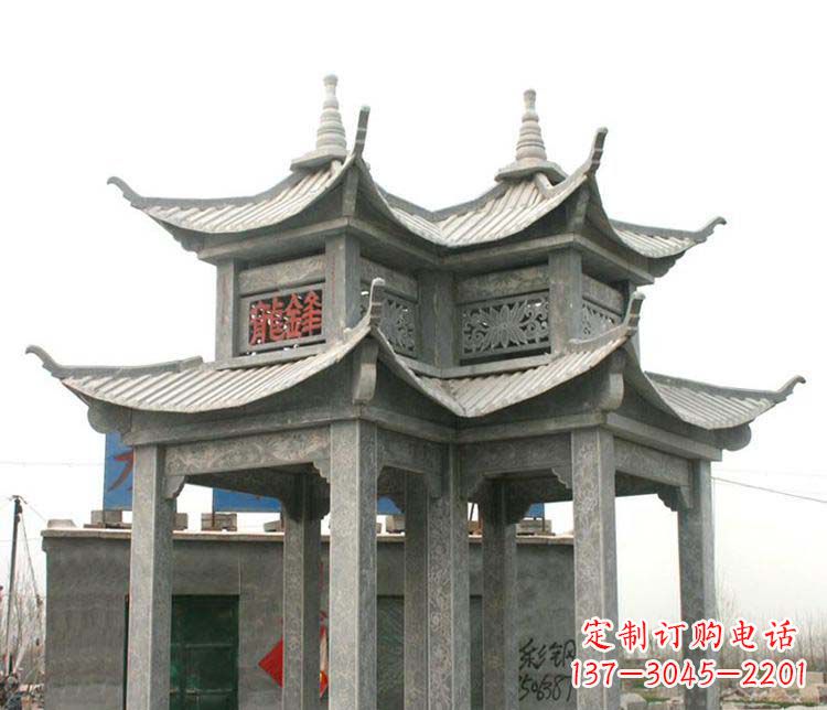 甘肃仿古凉亭石雕