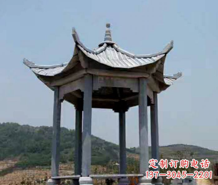 甘肃仿古石雕凉亭