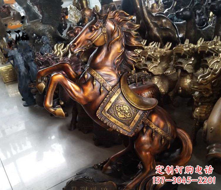甘肃精致仿古马雕塑